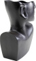 Ваза KARE Vase Rostro Side Schwarz 55218. фото 2