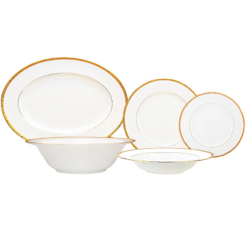 Столовый сервиз Noritake Rochelle Gold NOR4796-dinner set 6/20
