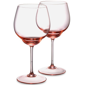 2 бокала для красного вина Klimchi Shadows Red Wine Glass Suede Pink Set 25143/460-72/00