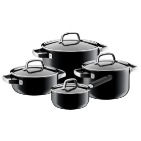 Набор кастрюль WMF Fusiontec Mineral Cookware Set 4 pieces Black 3201113667