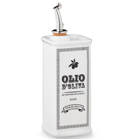 Бутылка для масла Nuova Cer Oliera ceramica bianca 9506-BCO