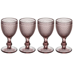 4 бокала для воды Vista Alegre Bicos Rosa Water Goblets Pink Set 49001540