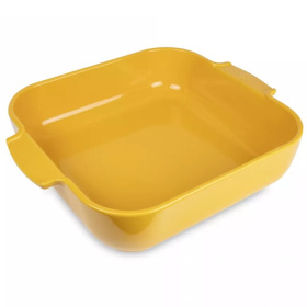 Форма для запекания Peugeot Appolia Plat four céramique carré jaune safran 61456