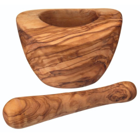 Ступка с пестиком KitchenCraft World of Flavours Italian Olive Wood Mortar & Pestle WFITMP