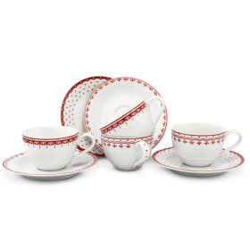 4 чашки с блюдцами Leander HyggeLine HyggeLine 71150425-327D
