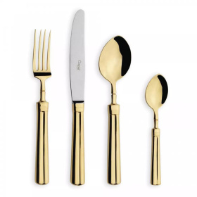 Набор столовых приборов Cutipol Fontainebleau Mirror Polished Gold Plated P1A.006.G
