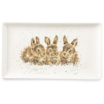 Блюдо сервировочное Royal Worcester Wrendale Designs Baby Rabbits (арт. WNRY4352-XL)