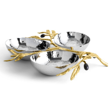 Менажница Michael Aram Olive Branch Triple Dish 112476