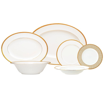 Столовый сервиз Noritake Rochelle Gold (арт. NOR4796-dinner set 6/21)