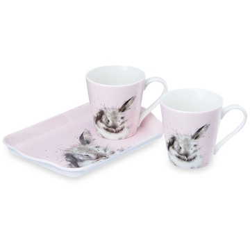 Чайный набор Royal Worcester Wrendale Designs Bathtime Mug & Tray Set X0011659113