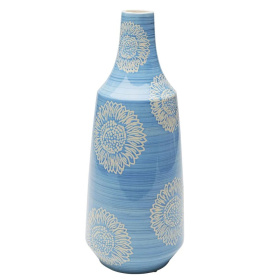 Ваза KARE Vase Big Bloom Blau 55728