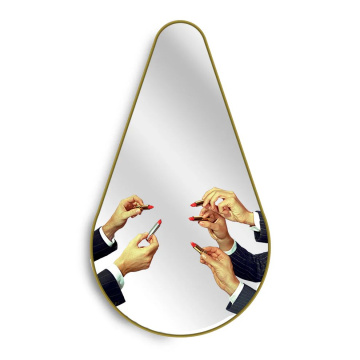 Зеркало Seletti Mirror Gold Frame Pear Lipsticks 17071
