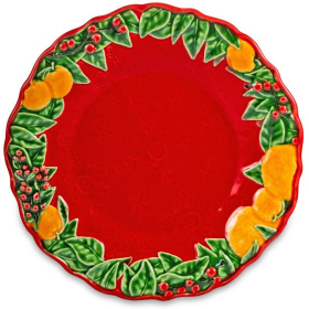 Тарелка десертная Bordallo Pinheiro Christmas Garland Dessert Plate 65019413