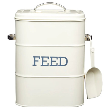 Банка для хранения корма KitchenCraft Living Nostalgia Antique Cream Feed Tin LNFEEDCRE