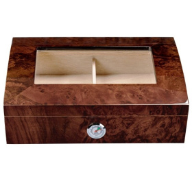 Хьюмидор для сигар Prestige Import Group Addison High Gloss Walnut Burl Humidor