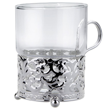 Стакан с подстаканником Queen Anne Single Tea Glass/Royal Strip (арт. 0/6322/7)