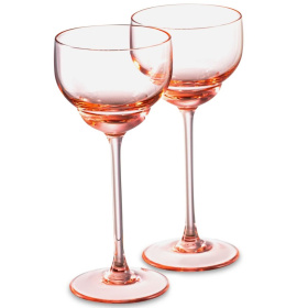 2 бокала для десертного вина Klimchi Shadows Dessert Wine Glass Suede Pink 135 мл (арт. 25143/135-72/00)