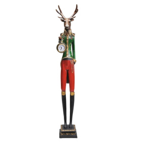 Настольные часы KARE Tischuhr Gentleman Deer 32093