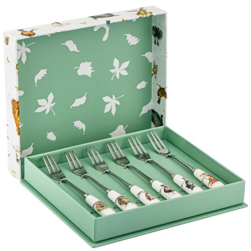 Набор десертных вилок Royal Worcester Wrendale Designs Set of 6 Pastry Forks (арт. WN1102-XG)