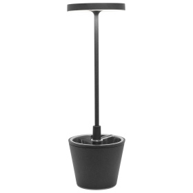 Настольная лампа Zafferano Poldina Reverso Dark Grey Table Lamp LD0420N3
