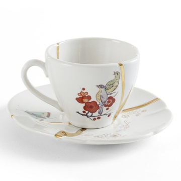 Чашка кофейная с блюдцем Seletti Kintsugi Coffee Cup with Saucer 09642