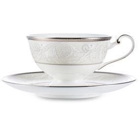 Чашка чайная с блюдцем Narumi Nocturne Platinum NAR-50685-2438/1217