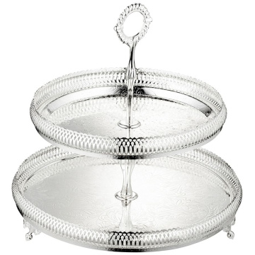 Блюдо двухъярусное Queen Anne 2 Tier Gallery Cake Stand (арт. 0/5792)