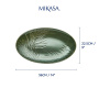 Блюдо сервировочное KitchenCraft Mikasa Jardin Green Oval Serving Platter MKJDSRVPLATOV. фото 13