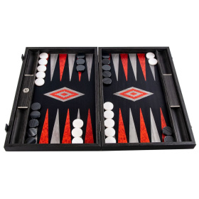 Нарды Manopoulos Premium Handcrafted Black Oak Backgammon Set BGB1