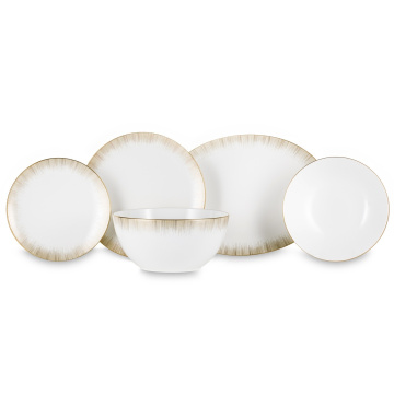 Обеденный сервиз Narumi Glowing Gold (арт. NAR-51989-5636-Dinner set 6/20)