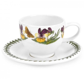 Чашка для эспрессо с блюдцем Portmeirion Botanic Garden Sweet Violet BG67085-15