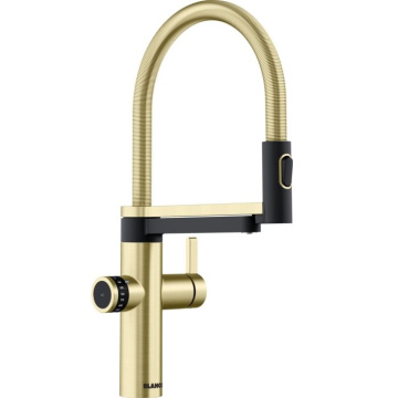 Кухонный смеситель Blanco Evol-S Pro drink.filter PVD Satin Gold 527430