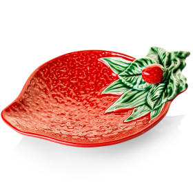 Блюдо для закусок Bordallo Pinheiro Strawberries Olive Dish (арт. 65002550)