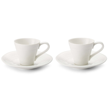 Набор чашек кофейных с блюдцами Portmeirion Sophie Conran CPW76842-X