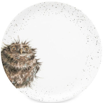 Тарелка обеденная Royal Worcester Wrendale Designs Owl Coupe Plate (арт. WNB4077-XB-Owl)