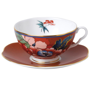 Чашка чайная с блюдцем Wedgwood Paeonia Blush Red Teacup & Saucer 40032094