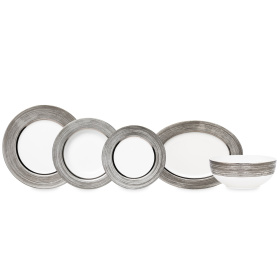 Обеденный сервиз Narumi Duo Platinum NAR-51899-1557-Dinner set 6/20