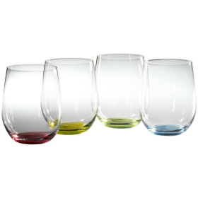 4 бокала для воды RIEDEL O Wine Tumbler Happy O Set 5414/44