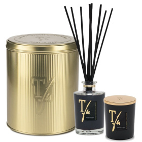 Подарочный арома-набор Teatro Fragranze Uniche Nero Divino Gift Set GOLDTINBOX-2-ND