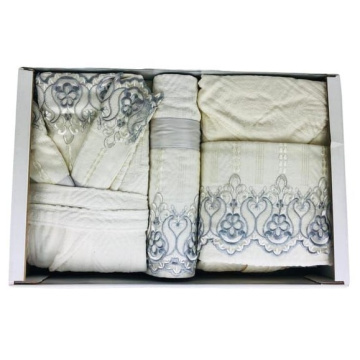 Набор для ванной Renato Balestra Priscilla Cotone Set da bagno Grigio RBL/441107