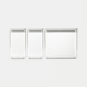 Набор банок Brabantia Stackable Canister Set Tasty+ Light Grey 230769