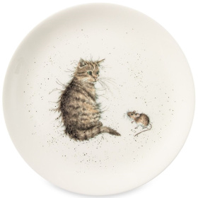 Тарелка десертная Royal Worcester Wrendale Designs Cat and Mouse Coupe Plate WNLU5658-XB-1