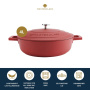 Сотейник KitchenCraft MasterClass Red Shallow Casserole Dish MCMSCRD28RED. фото 10