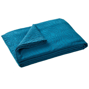 Покрывало Blanc des Vosges Jete De Lit Racines Bleu Paon RACINES-BP-180