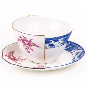 Чашка чайная с блюдцем Seletti Hybrid Tea Cup Zenobia 09746