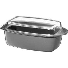 Жаровня WMF Fusiontec Rectangular Roaster 32x21cm Platinum w.lid 3201111940