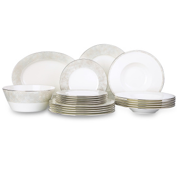 Обеденный сервиз Narumi Pearl Mosaic (арт. NAR-51575-5462-Dinner set 6/20)