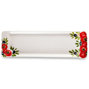 Блюдо прямоугольное Edelweiss Tomato & Olives Rectangular Medium Platter (арт. EDW-1040P)