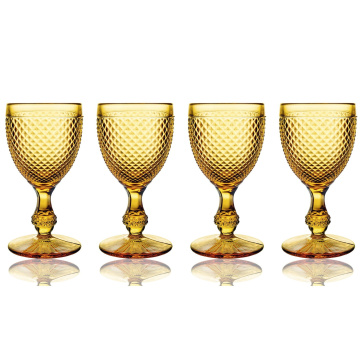 4 бокала для воды Vista Alegre Bicos Water Goblets Set Amber 280 мл (арт. 49000055)