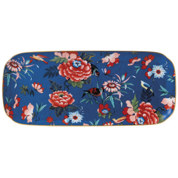 Блюдо прямоугольное Wedgwood Paeonia Blush Blue Tray 40032132
